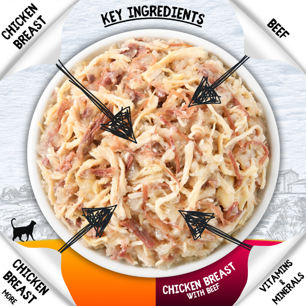 Cookhouse Luxury Complete Cat Food Chicken Breast Fillets in Jelly Multipack 6x70g