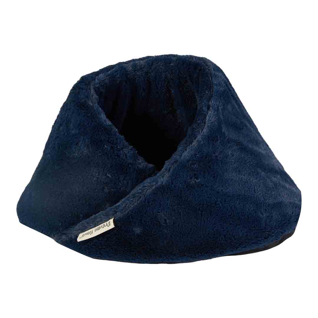Pet Brands Snuggle Super Soft Cave Blue Cat Bed, Medium