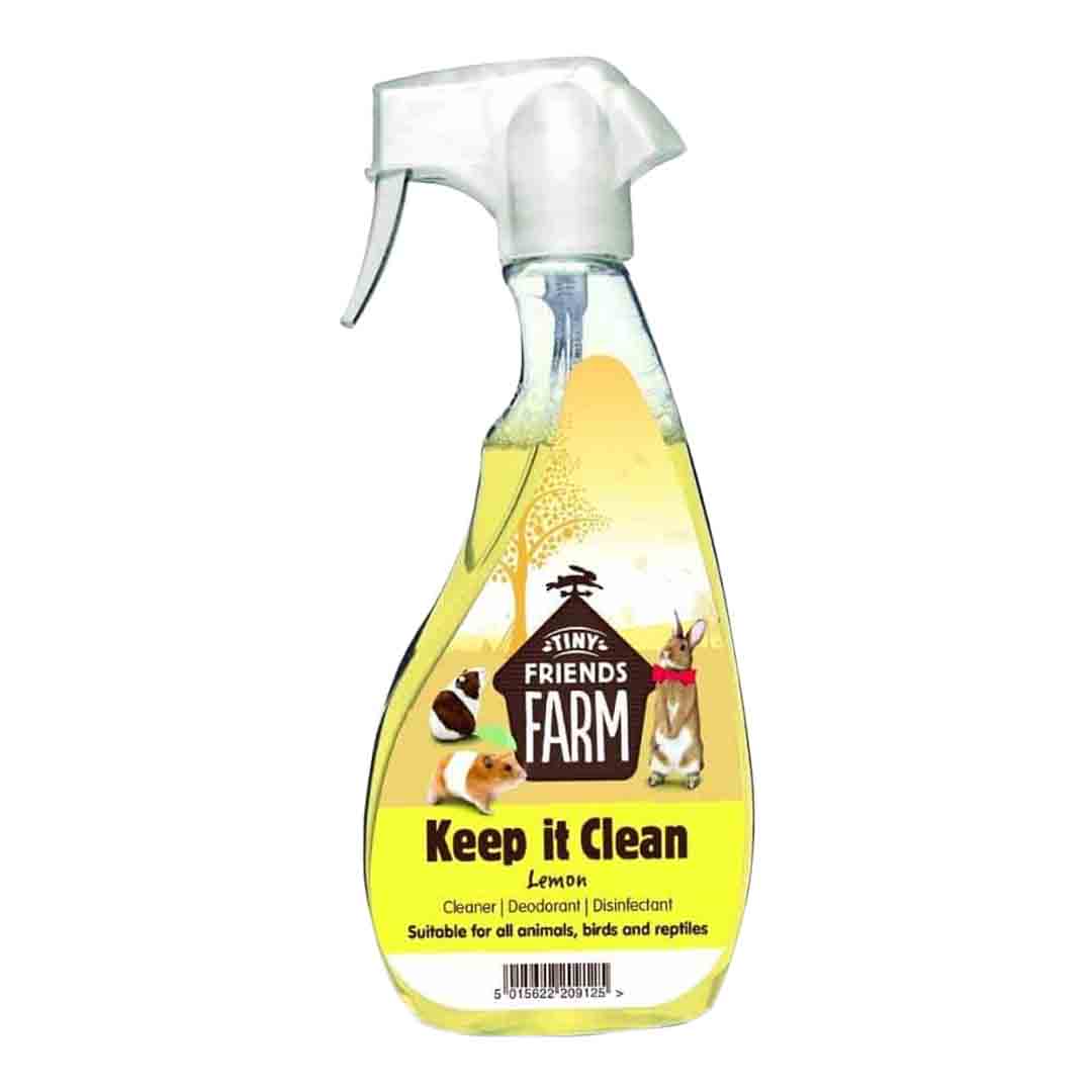 Tiny Friends Farm  Keep It Clean Lemon Hutch And Cage Disinfectant 500ml