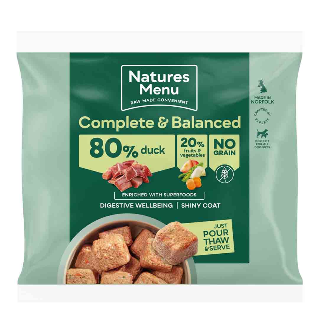 Natures Menu Country Hunter Succulent Duck Nuggets Dog Food 1kg