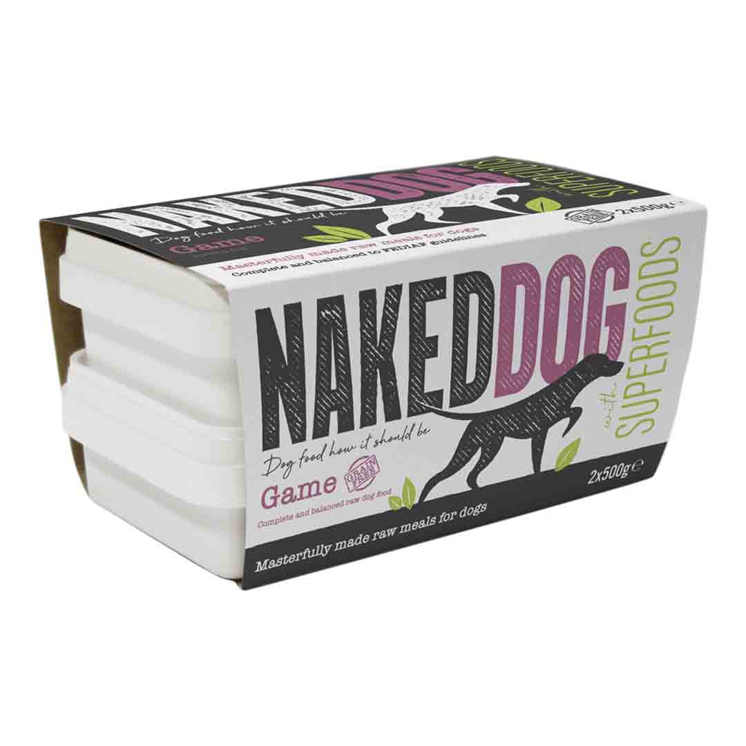 NAKED Dog Raw Dog Food Superfoods Game 2x500g