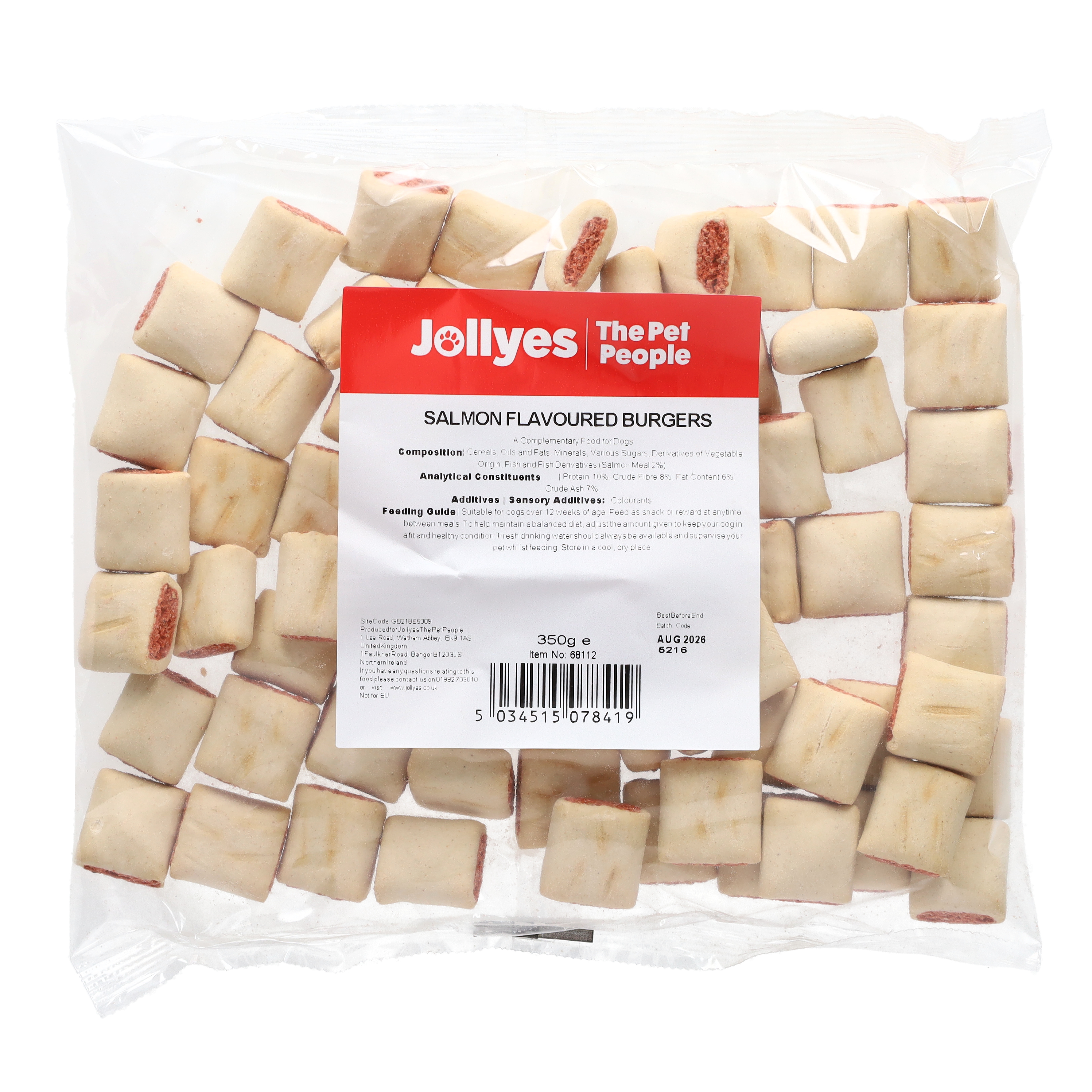 Jollyes Salmon Burger Dog Treats 350g