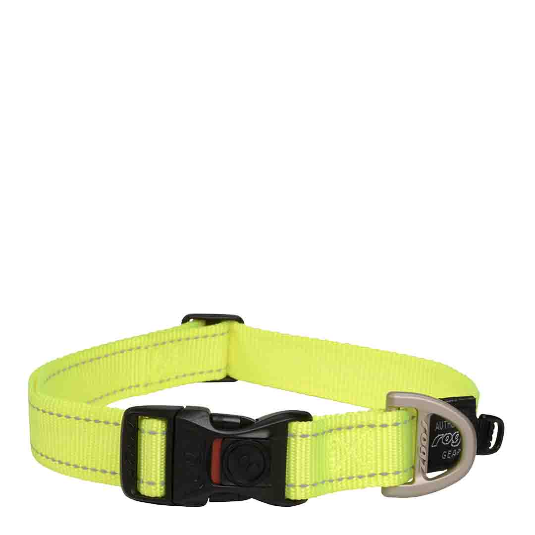 Rogz Yellow Utility Dog Collar, Large