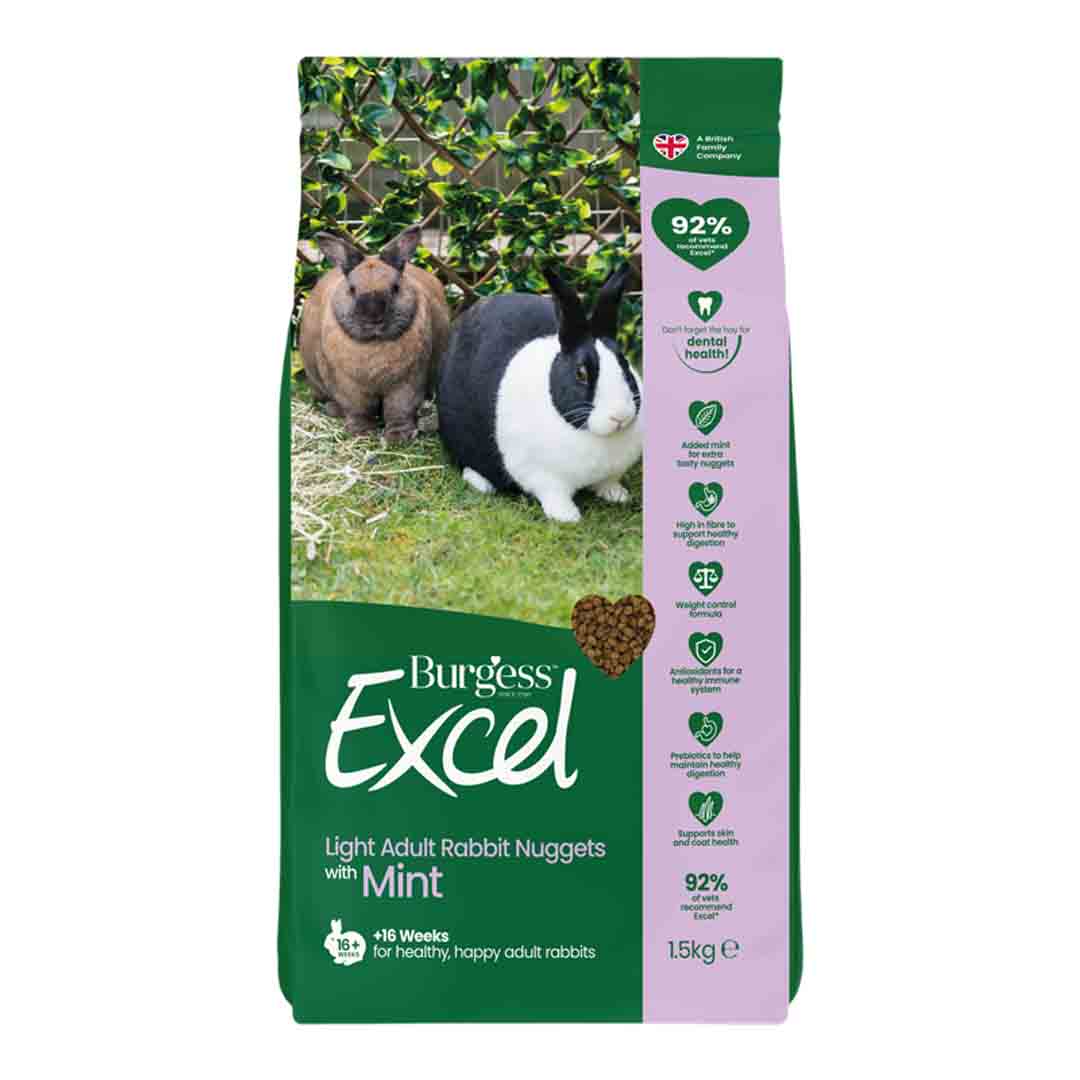 Excel Adult Light Rabbit Food, 1.5kg
