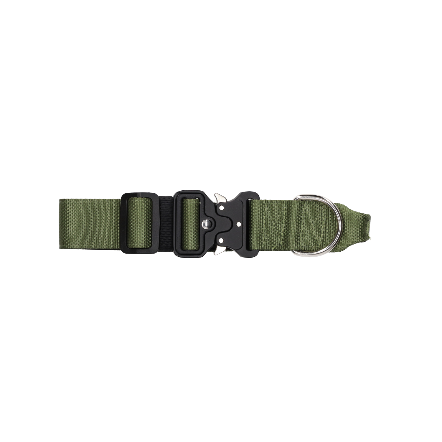 Rufus & Rosie Padded Handle Dog Collar, Large, Khaki