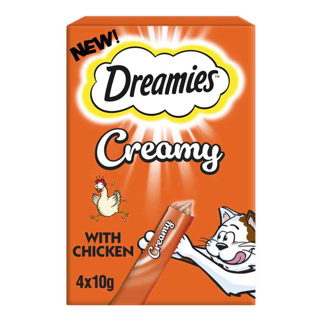 Dreamies Creamy Cat Treats with Chicken 40g