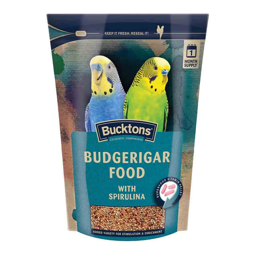 Bucktons Budgerigar Food with Spirulina 500g