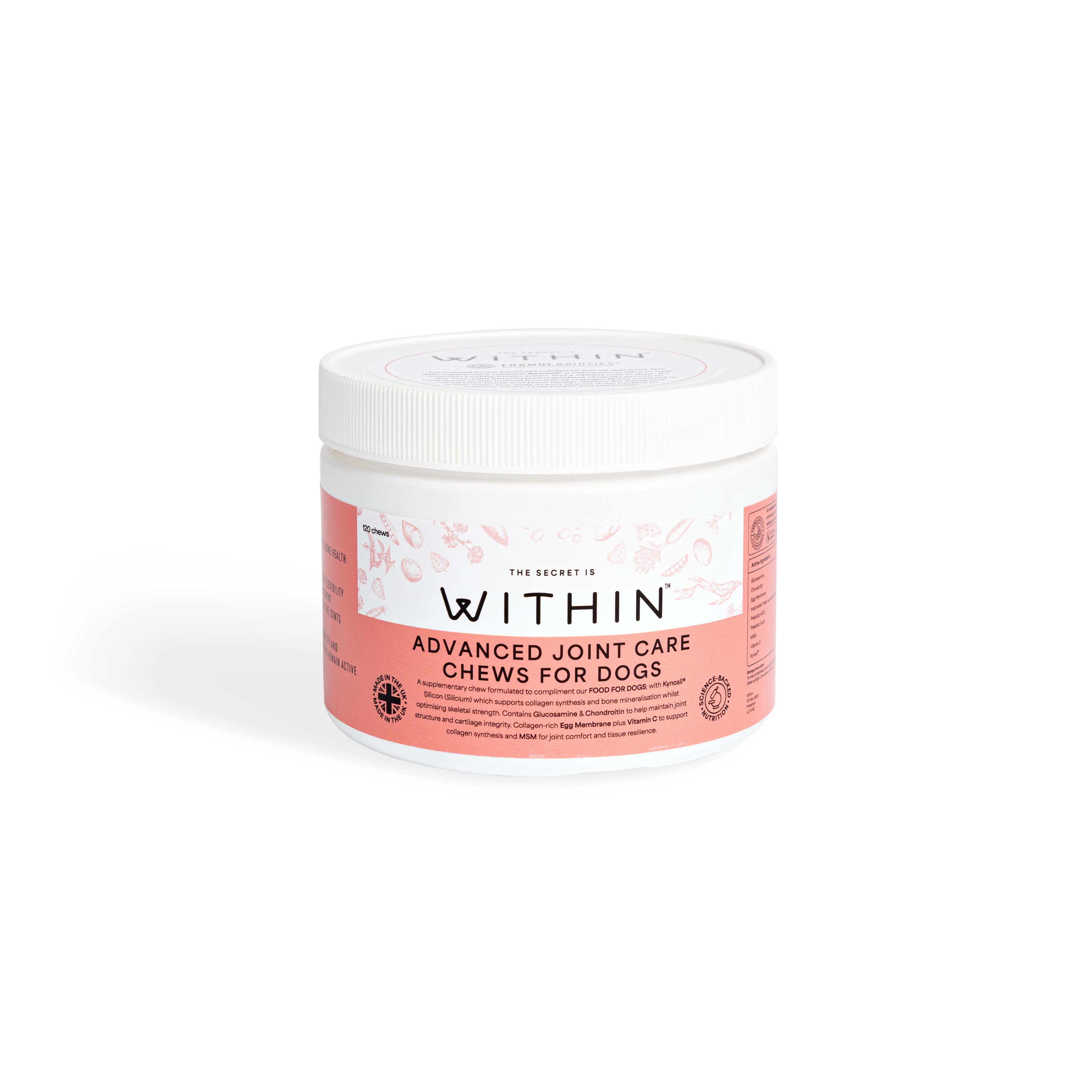 Within Advanced Joint Care Chews for Dogs 120 Chews