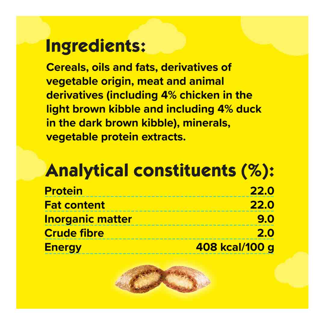 Dreamies Mix with Tasty Chicken and Delectable Duck, Cat Treats, 60g