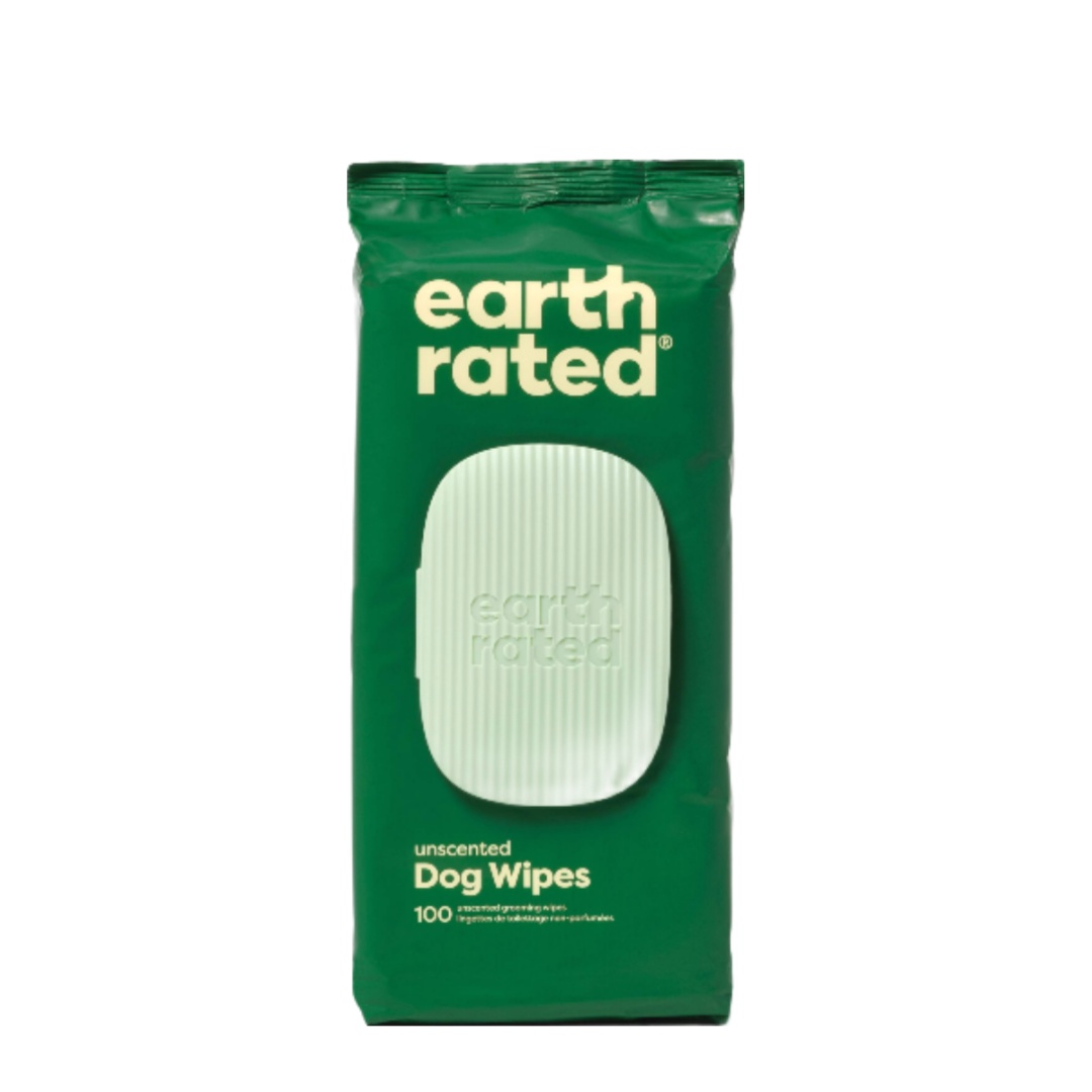 Earth Rated Dog Grooming Wipes Unscented 100 Pack