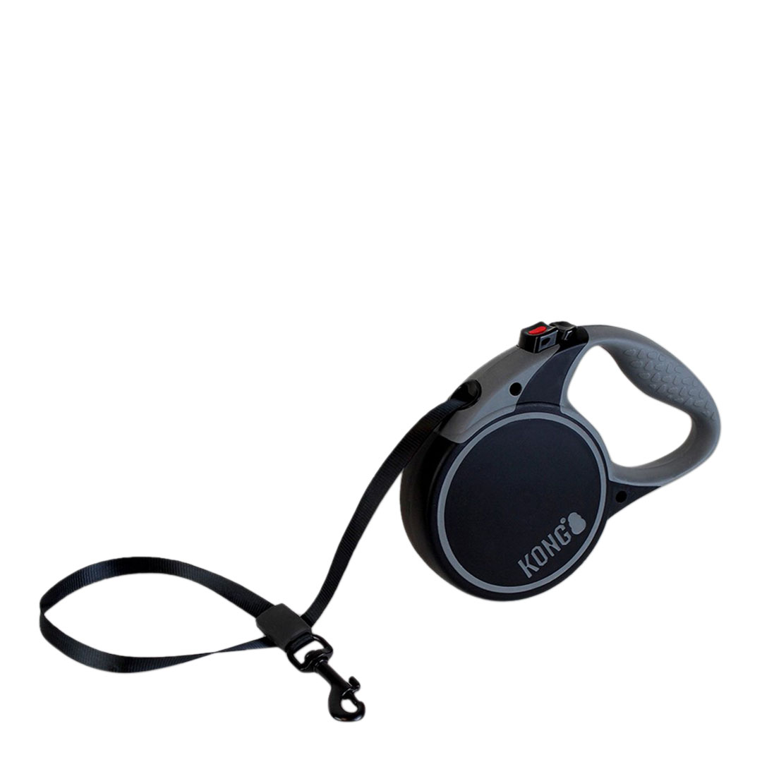 KONG Terrain Retractable Dog Lead Black 5m
