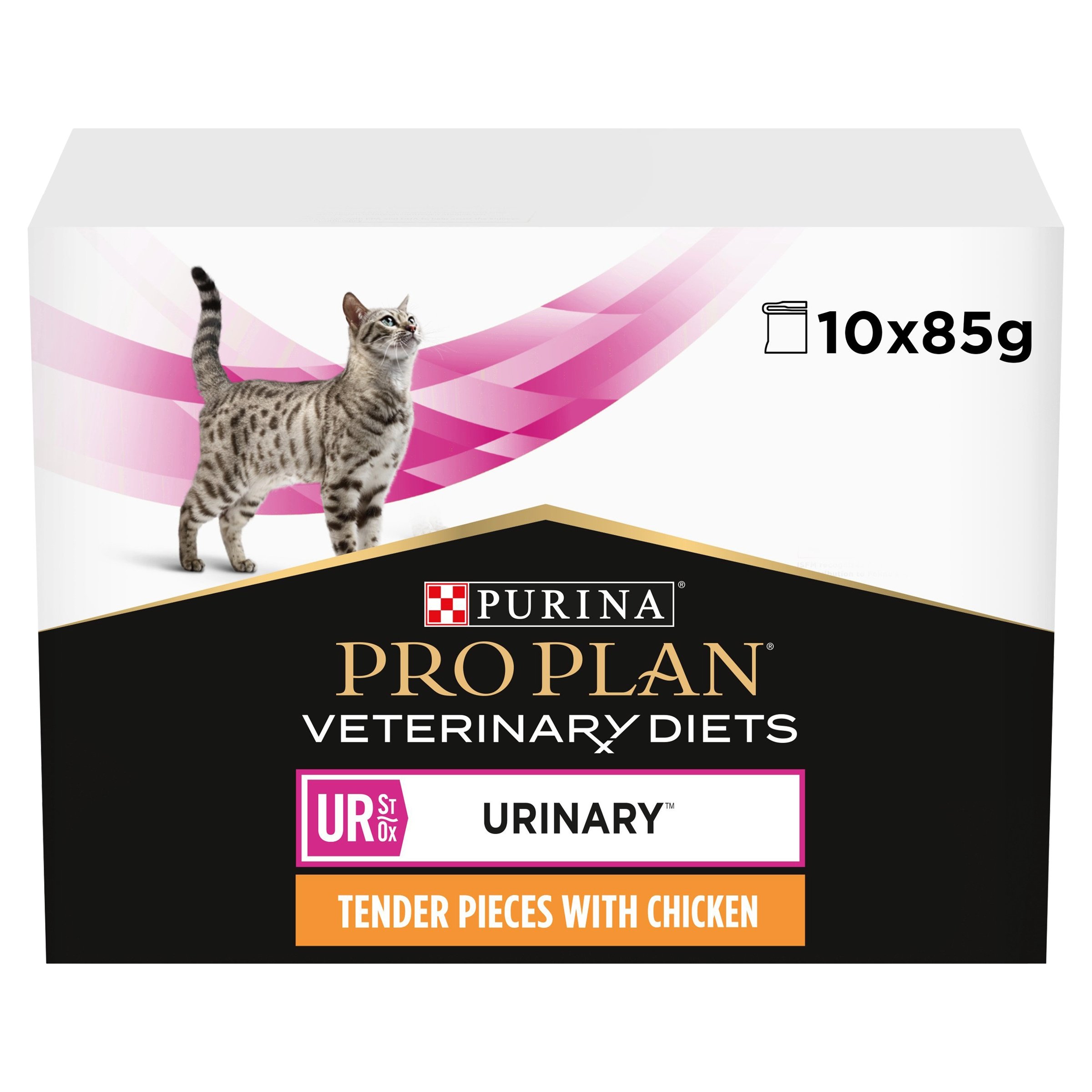 Pro Plan Veterinary Diets UR Urinary Chicken Wet Cat Food 10x85g