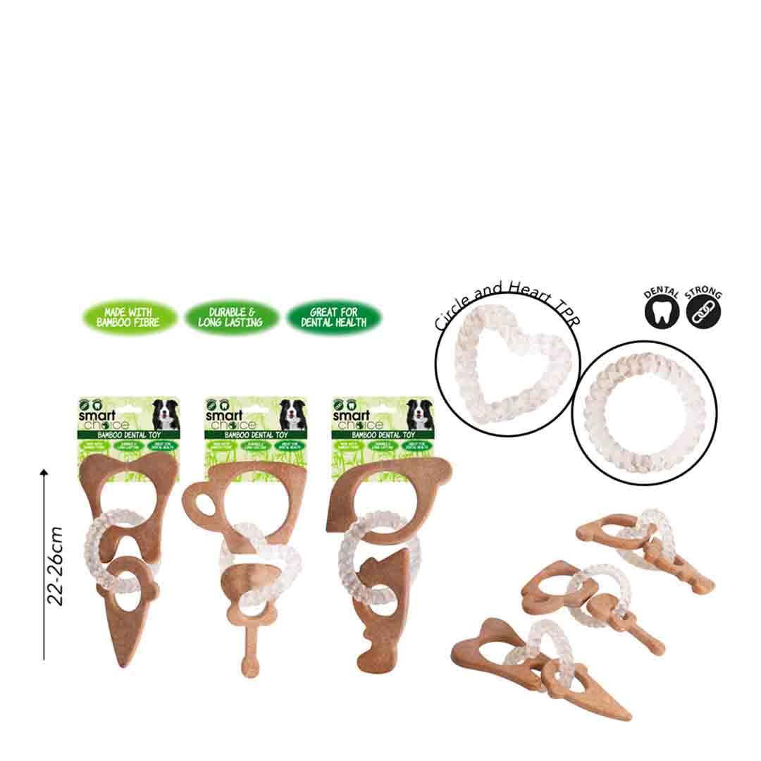 Rufus & Rosie Dental Bamboo Dog Chew Toy