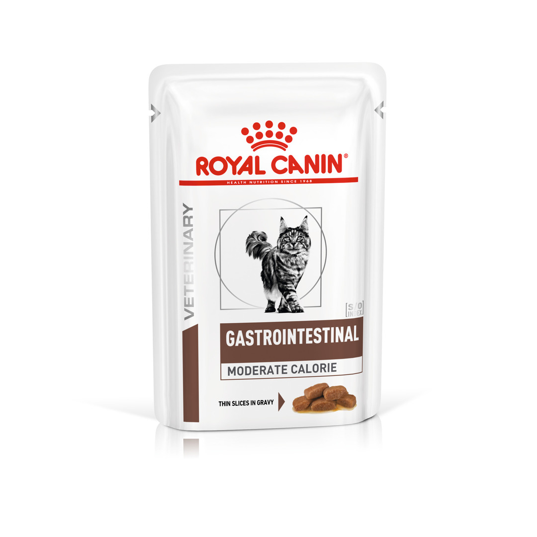 Royal Canin Gastrointestinal Moderate Calorie Adult Wet Cat Food 48x85g