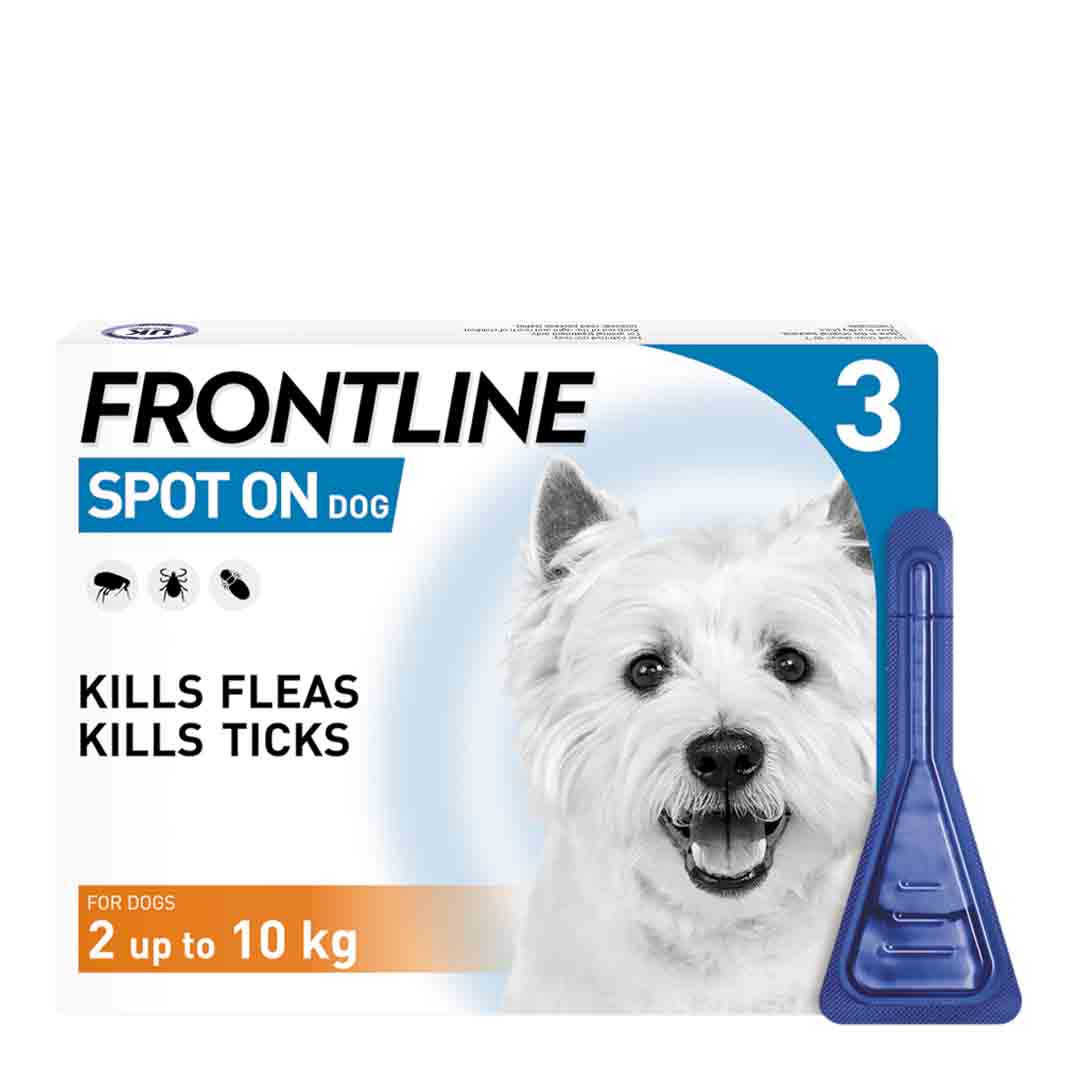 Frontline Spot On for Small Dogs and Puppies 2-10kg 3 pack