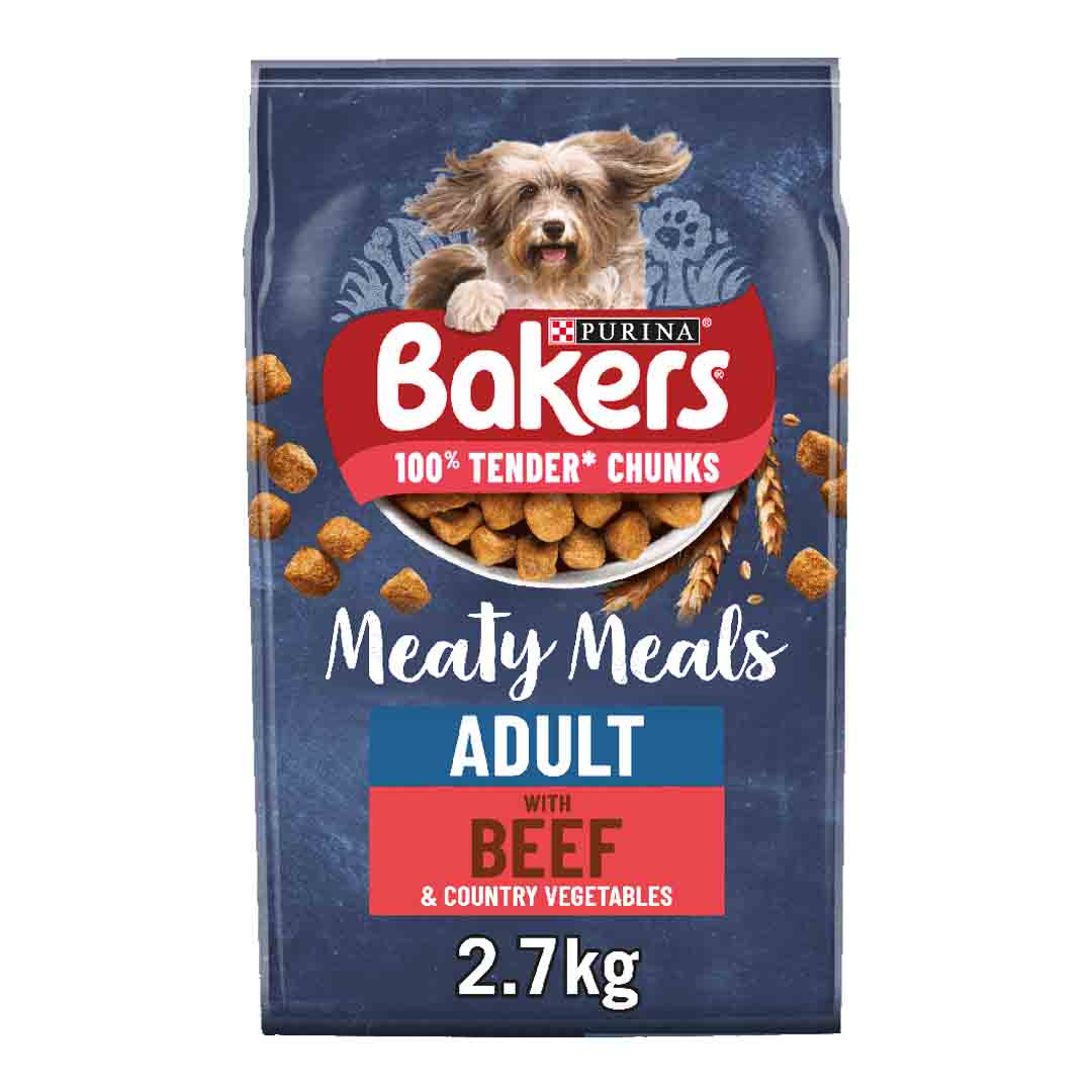 Bakers Complete Dog Meaty Meals Beef 2.7kg