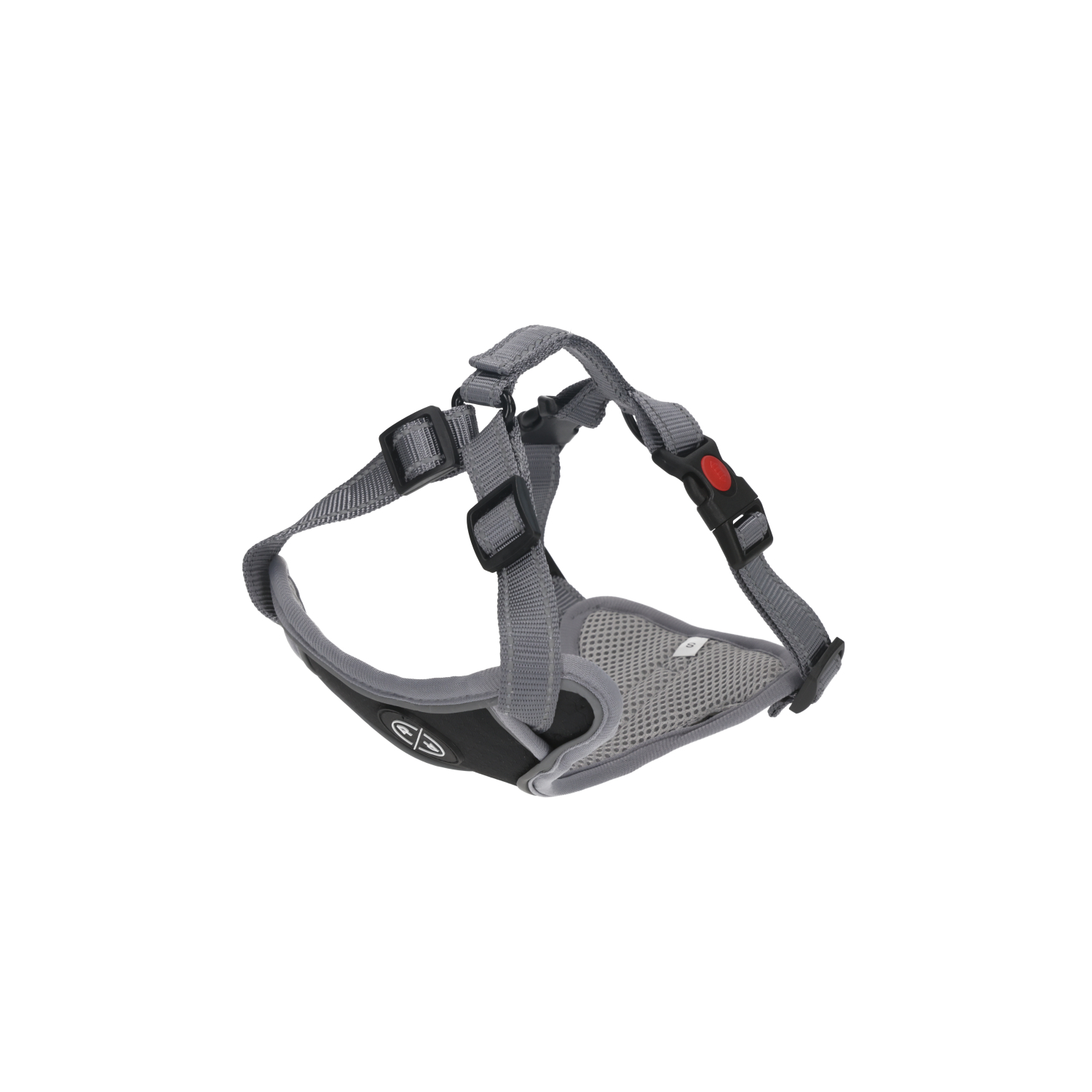 Rufus & Rosie Black Chest Plate Dog Harness, Medium