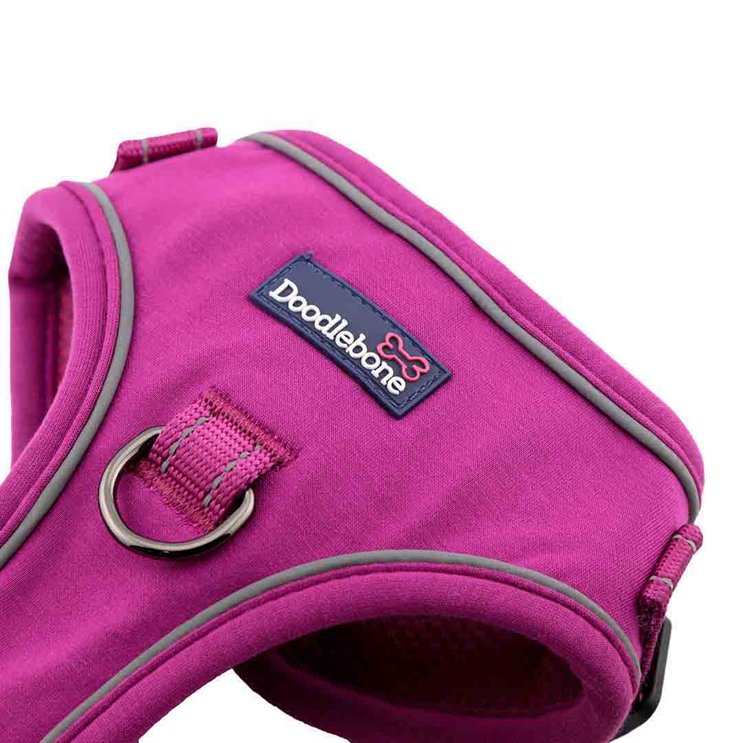 Doodlebone Trendy Tails Stomp Dog Harness Purple 3-5