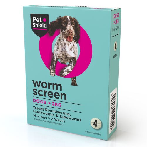 Pet Shield Worm Screen for Dogs 4 Tablets