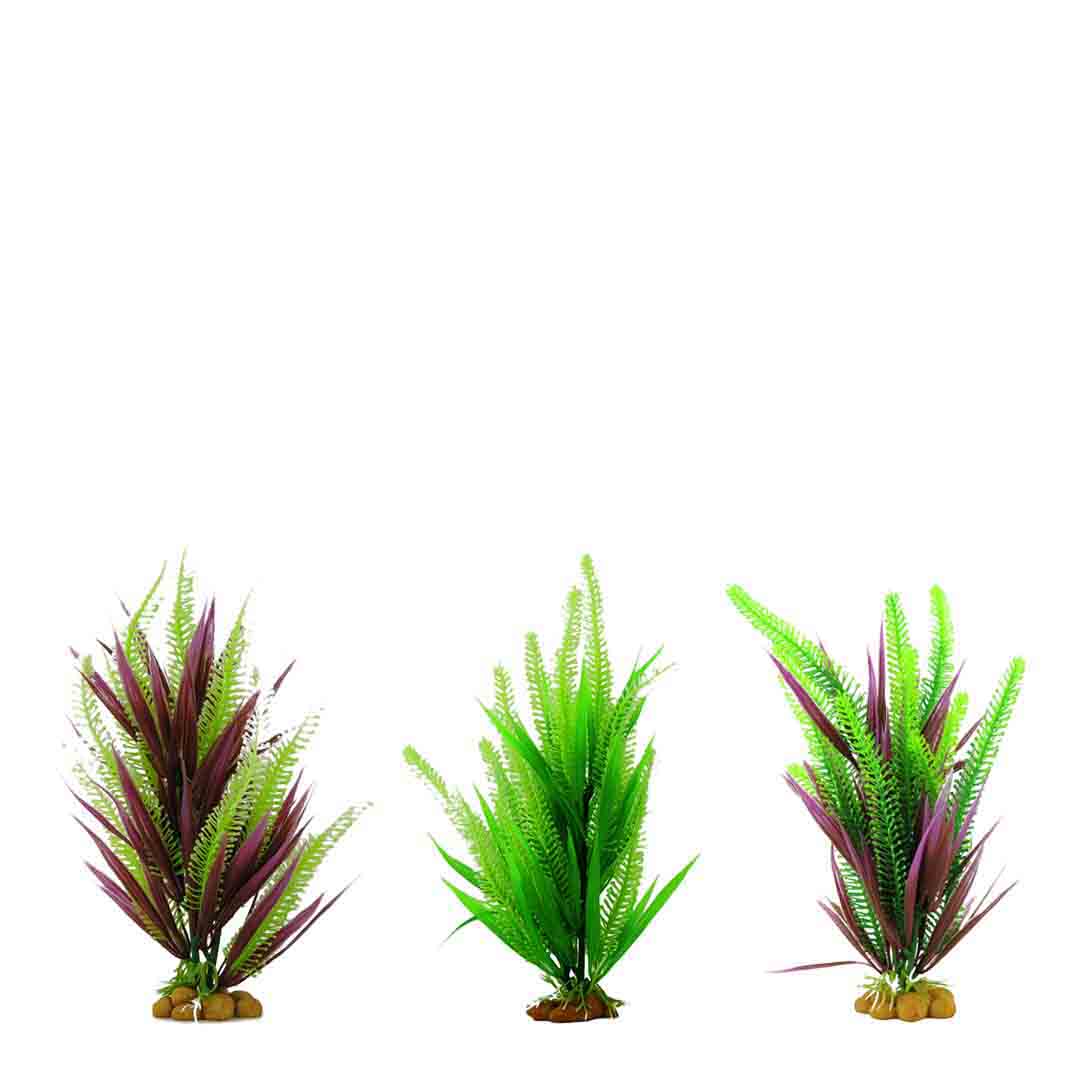 Classic Large Aquatic Plant Aquarium Decoration, 3 Pack