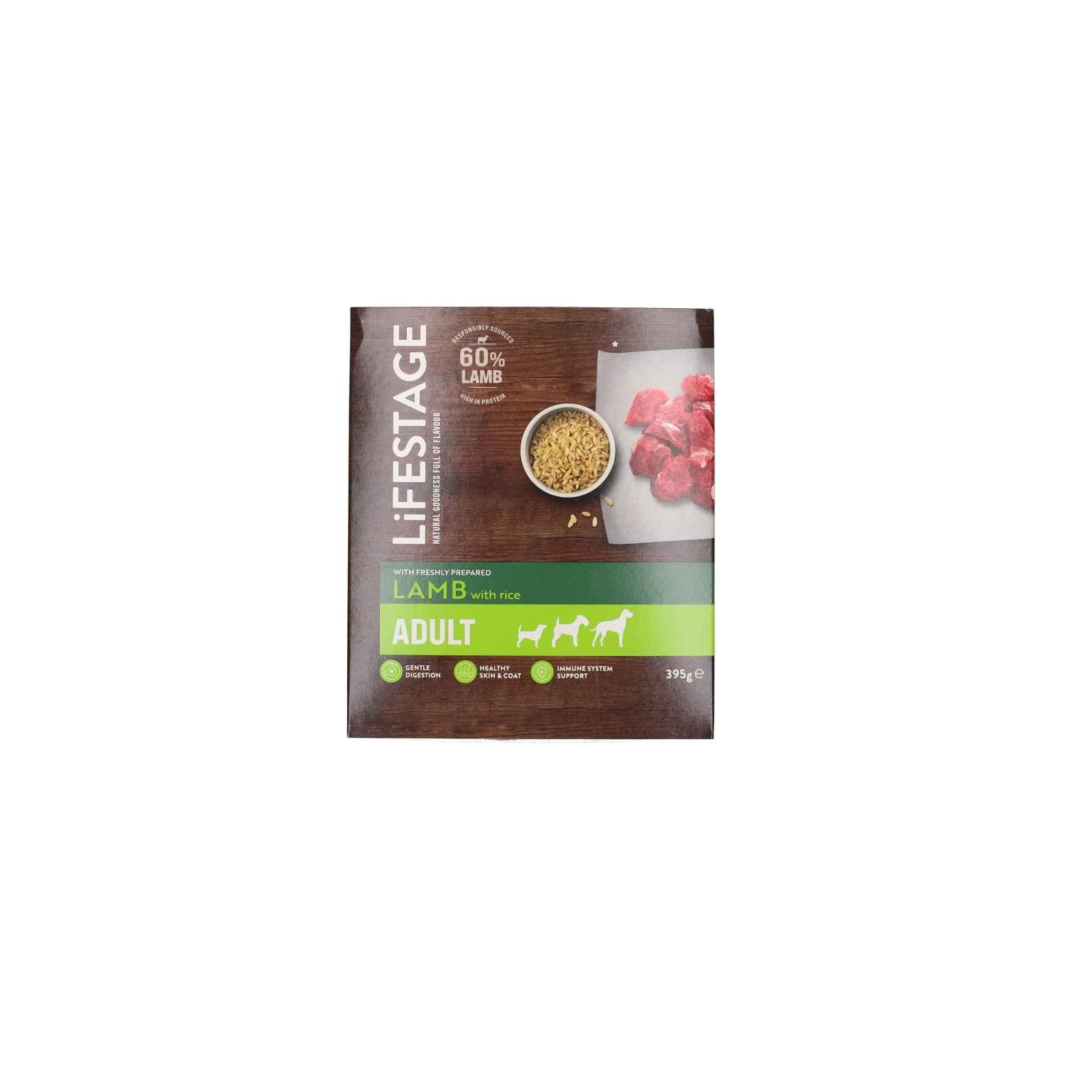 Lifestage Adult Lamb And Rice Dog Food 395g