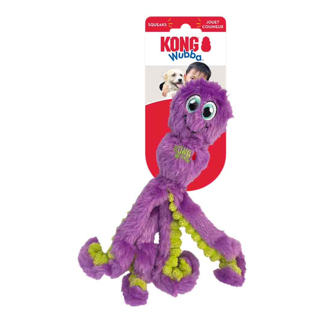 KONG Wubba Small Octopus Plush Dog Toy
