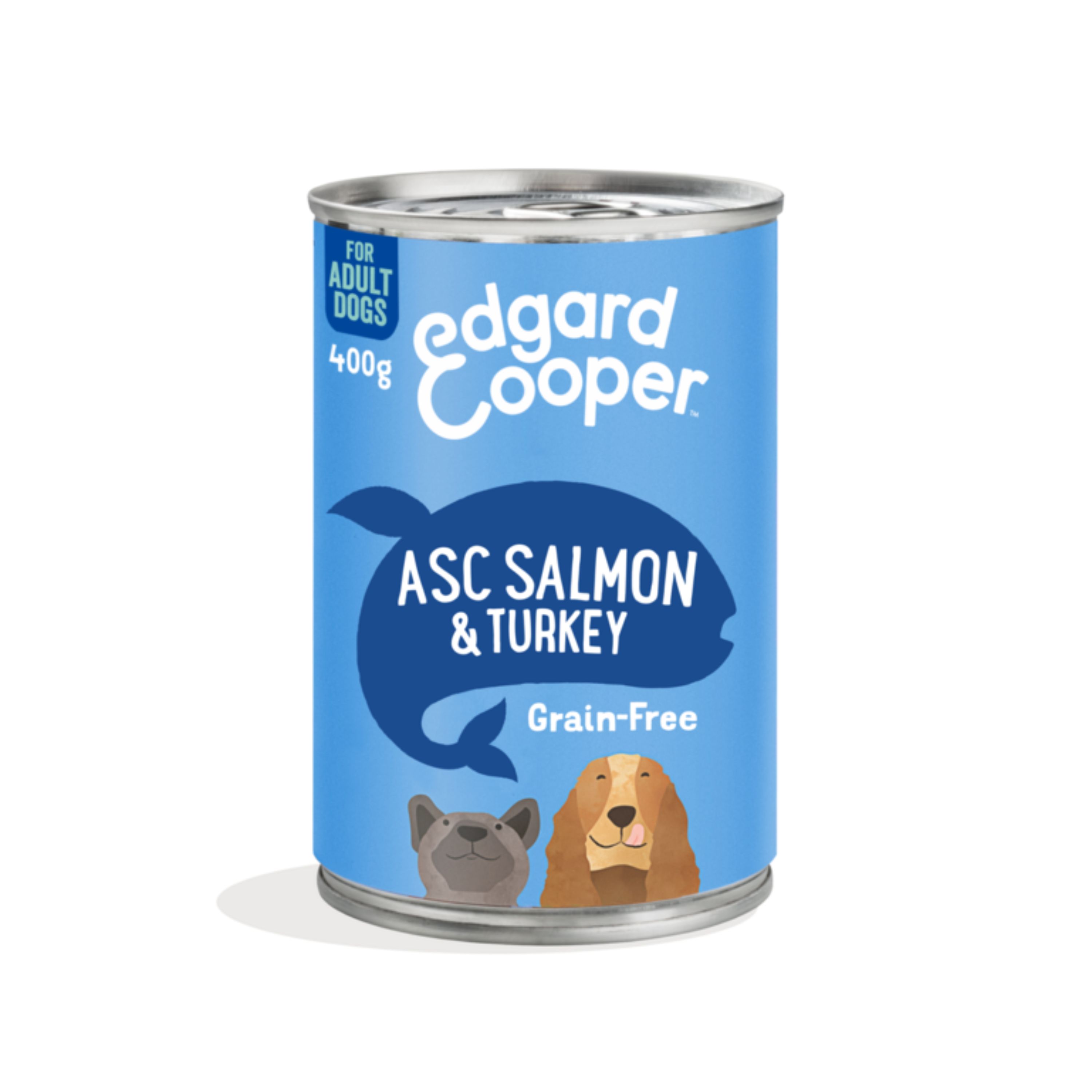 Edgard & Cooper Adult Wet Dog Food Salmon & Turkey 400g Tin