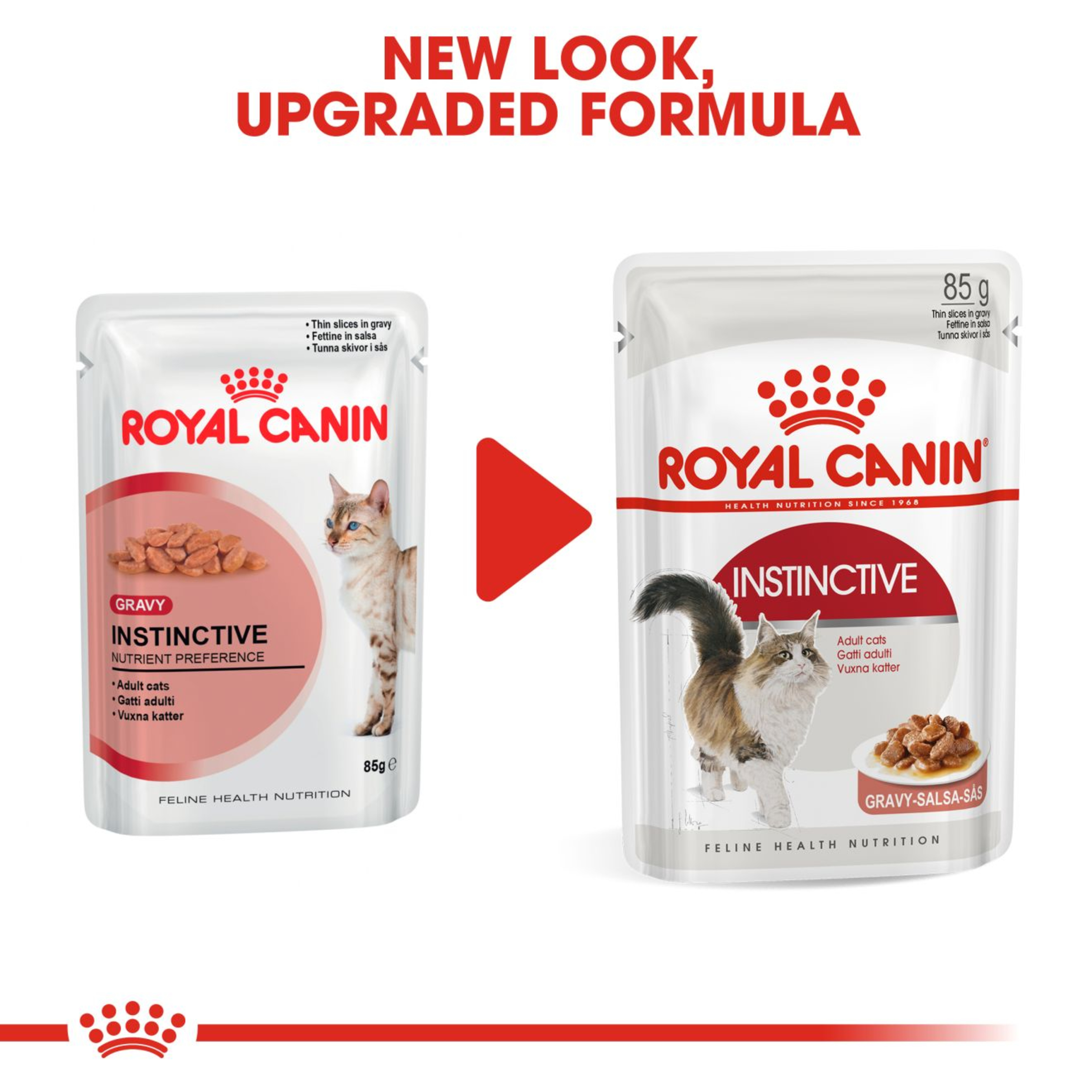Royal Canin Instinctive Wet Cat Food in Gravy 48x85g