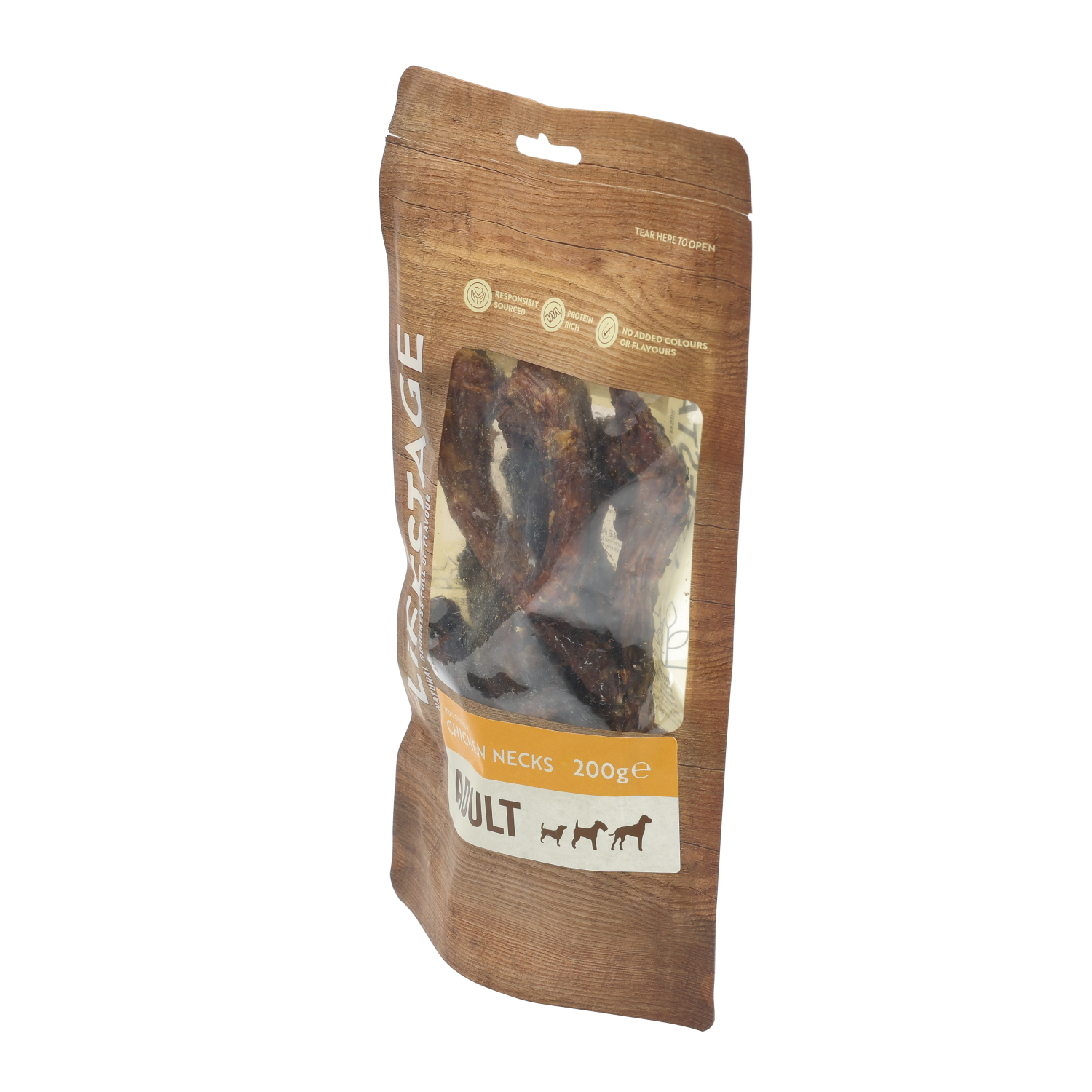 Lifestage Pre-Pack 100% Chicken Necks Dog Treats 200g