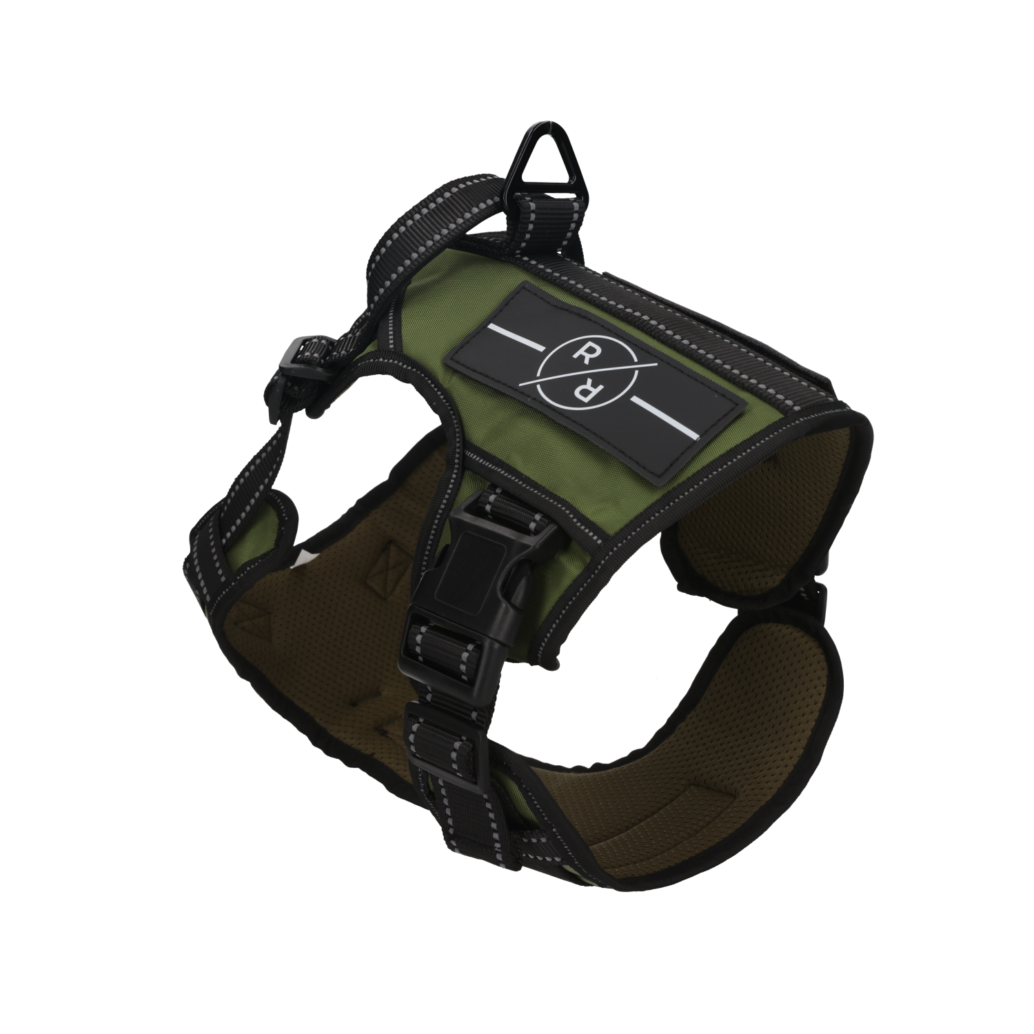Rufus & Rosie Khaki Tactical Dog Vest Harness, Large