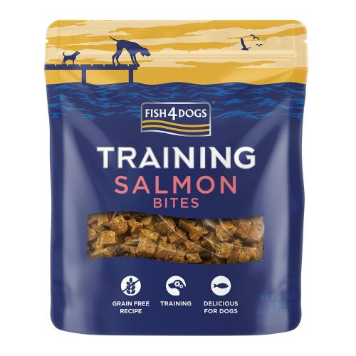 Fish4Dogs Training Treats Adult Dog Salmon Bites 80g 