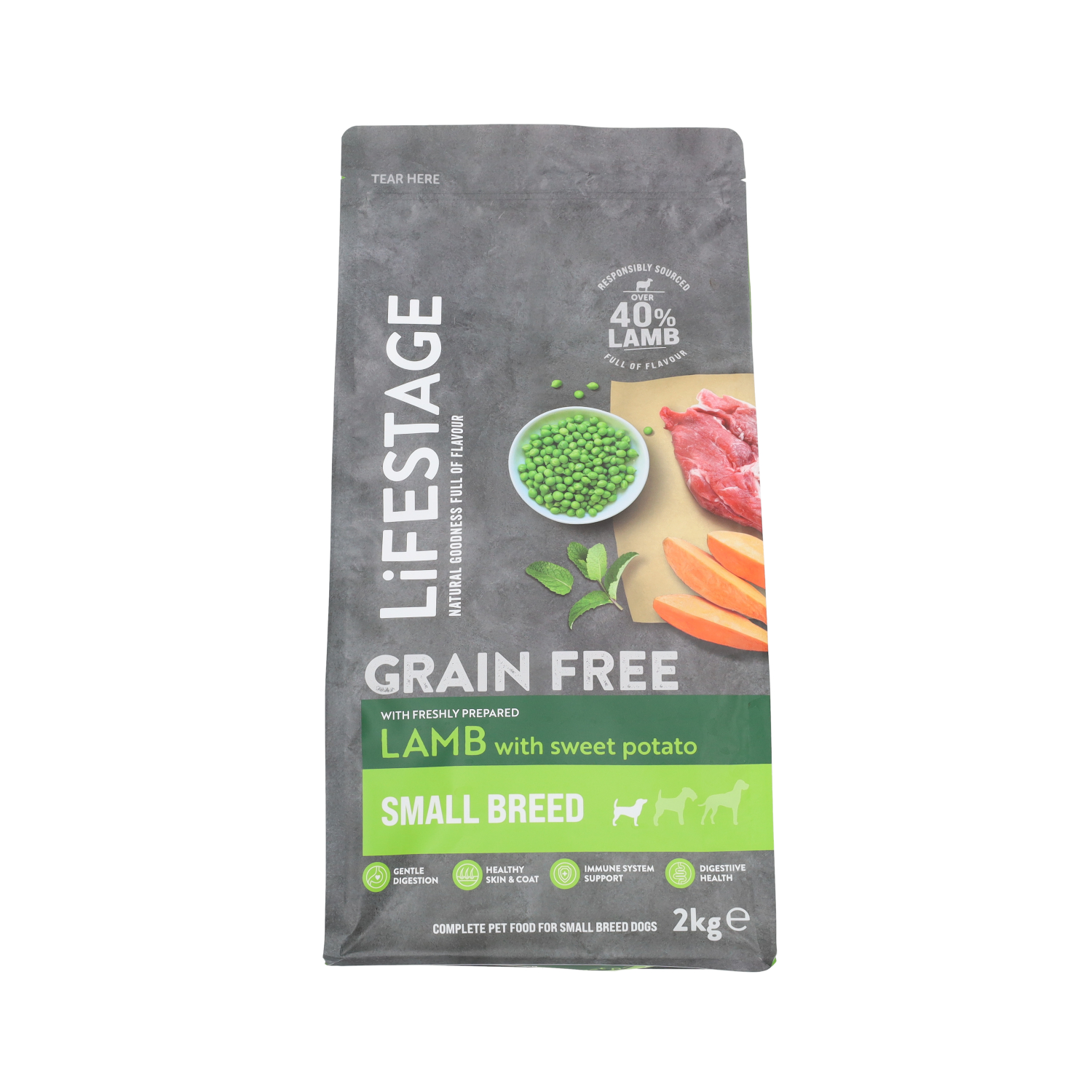 Lifestage Grain Free Dog Food Small Breed Adult Dog Lamb 2kg