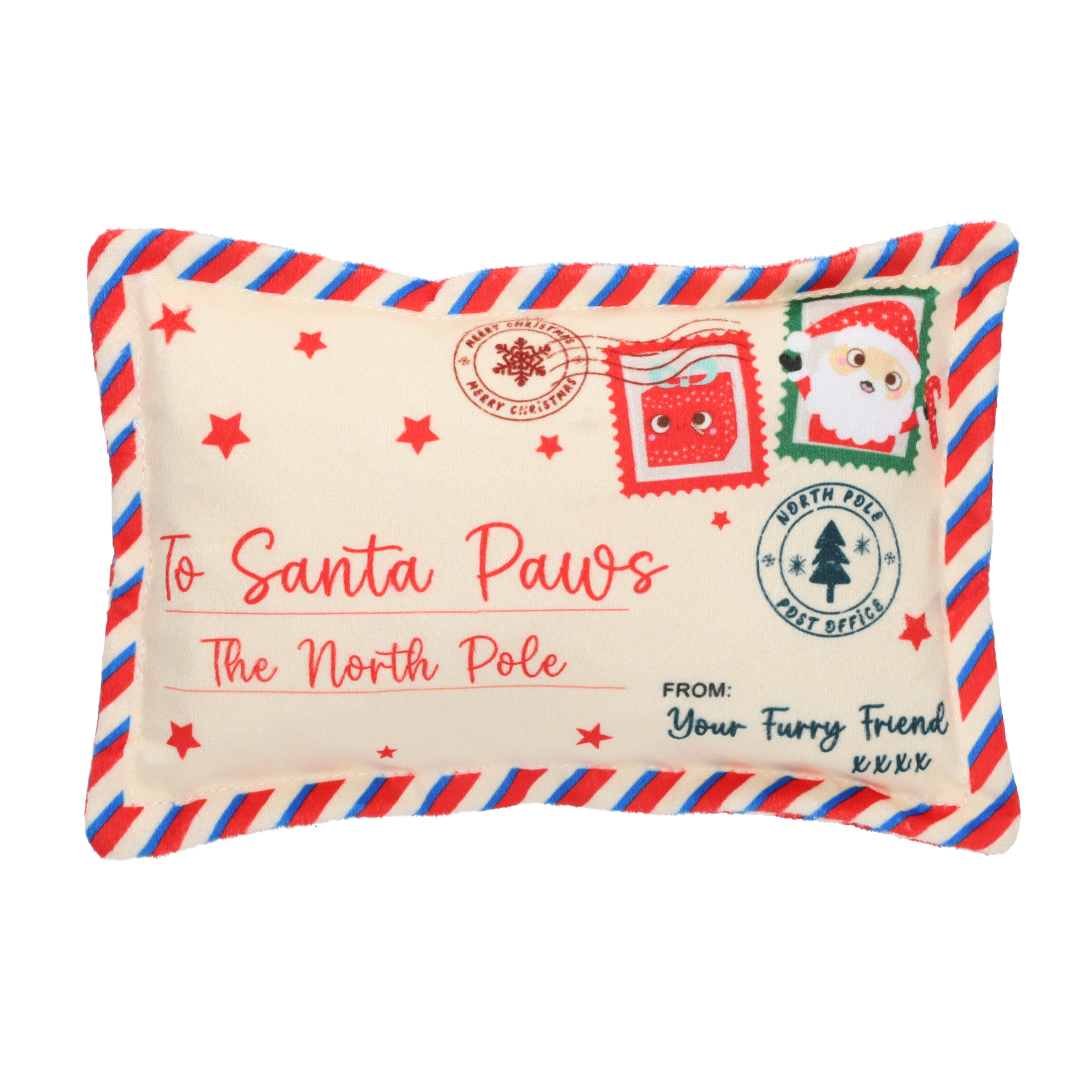 Smart Choice Letter To Santa Crinkle Plush Dog Toy