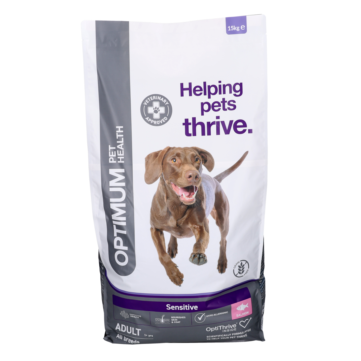 Optimum Pet Health Sensitive Adult Dry Dog Food, 15kg