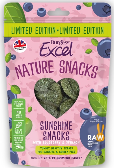 Burgess Excel Sunshine Snacks Rabbit and Guinea Pig Treats 60g