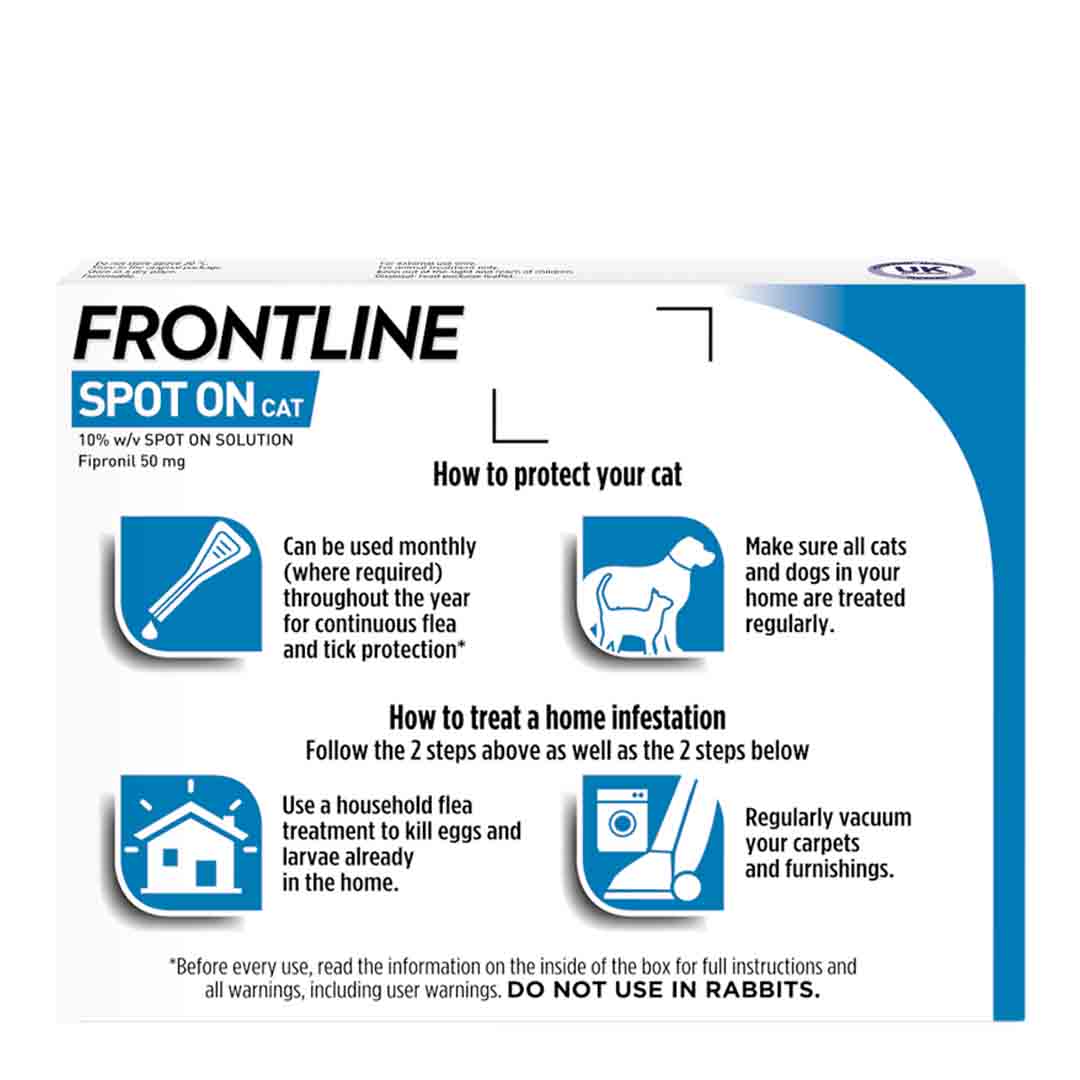 Frontline Spot On For Cats and Kittens 3 pack