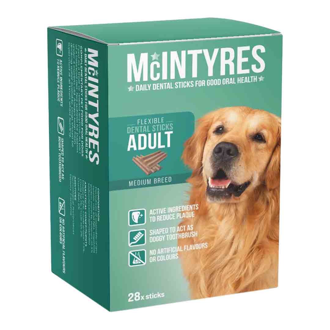 Mcintyre's Dog Dental Treat Medium 28 Pack