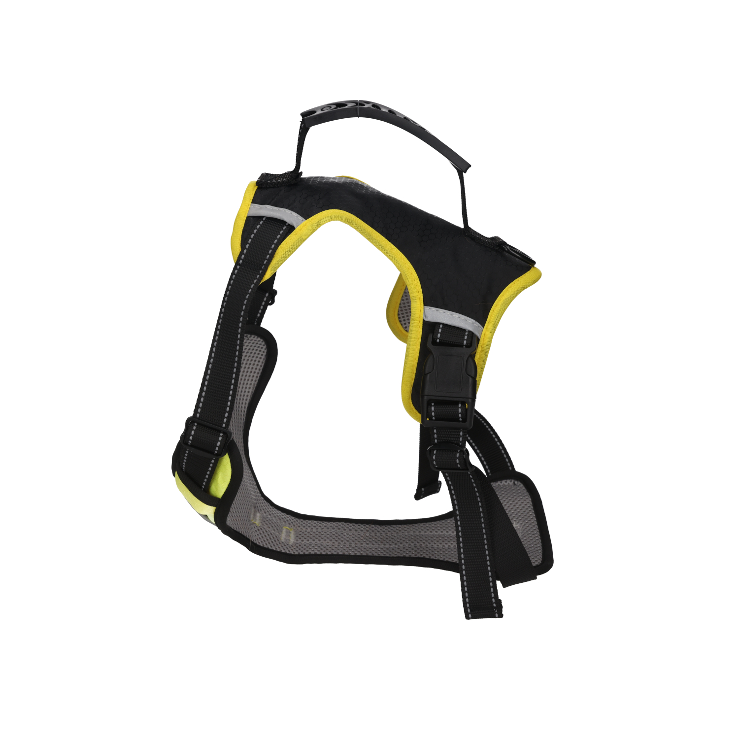 Rufus & Rosie Yellow & Blue Anti-Pull Reflective Dog Harness, Medium