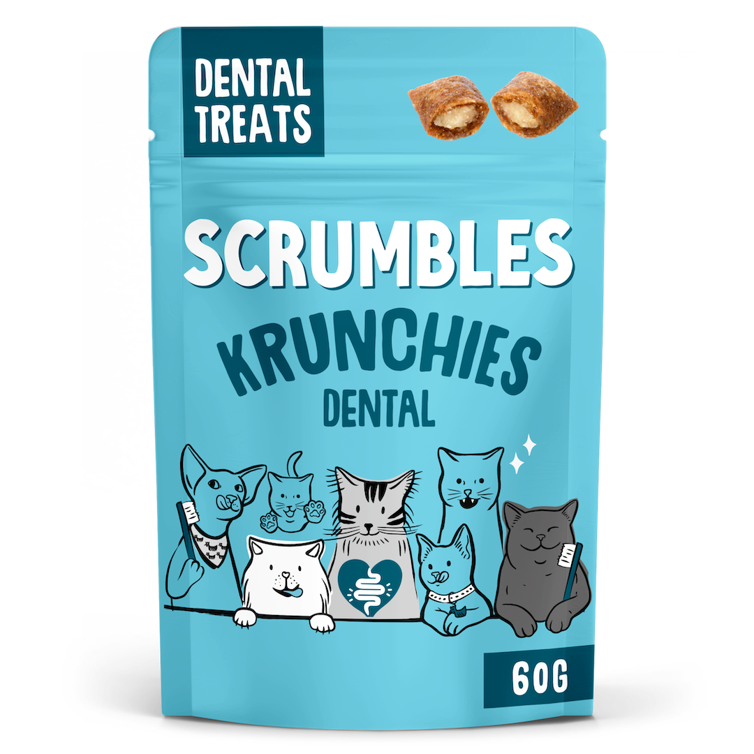Scrumbles Krunchies Cat Dental Pillow Treats 60g