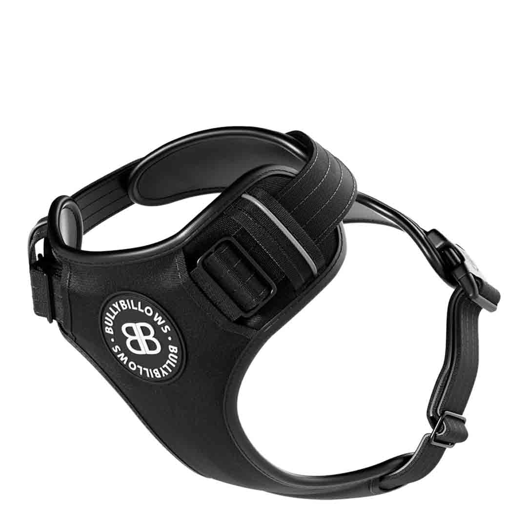 Bully Billows Premium Dog Harness Black, Large