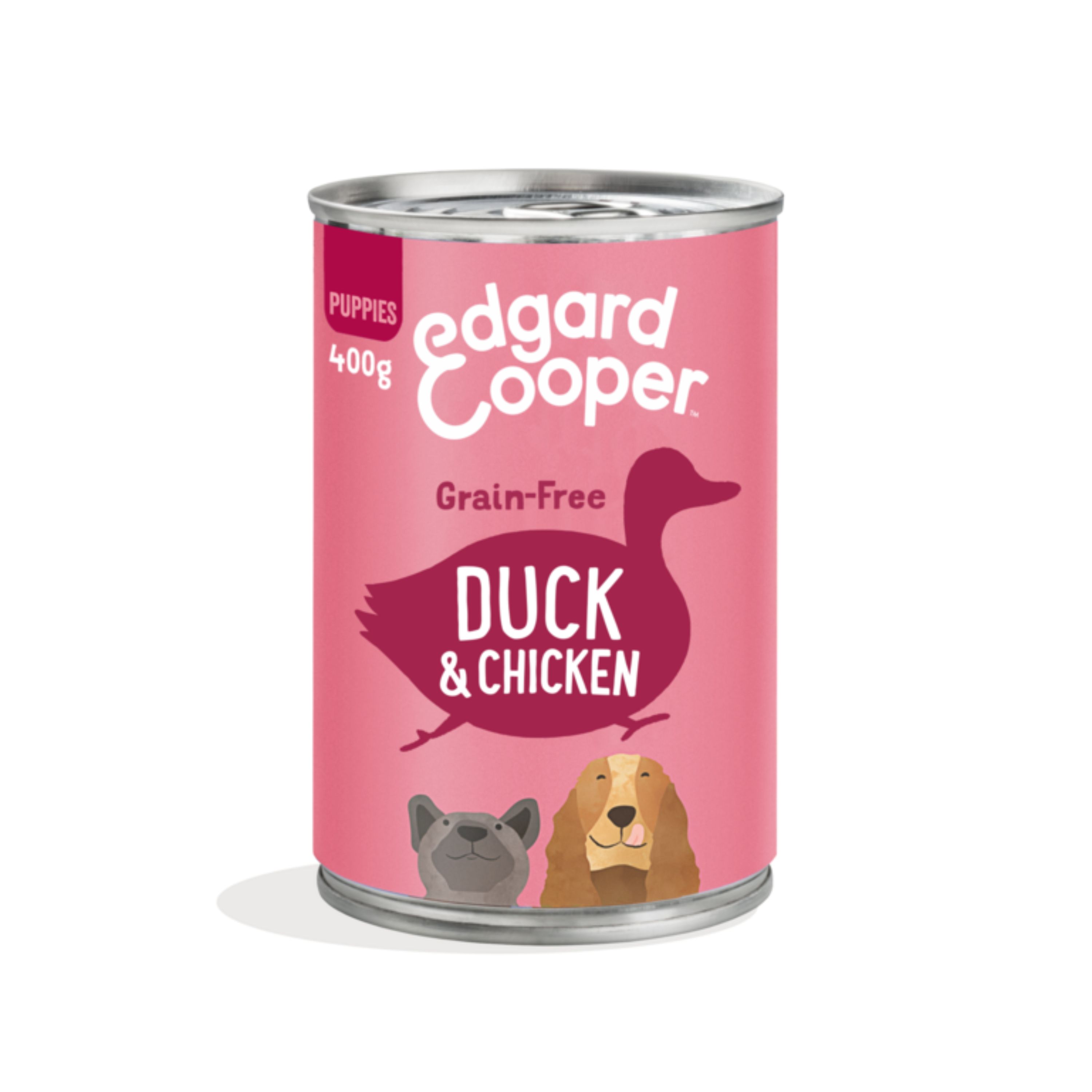Edgard & Cooper Puppy Wet Food Tin Duck & Chicken 400g