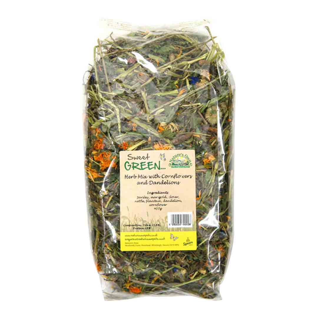 Nature's Own Herb Mix Cornflower & Dandelion Small Animal Food, 400g