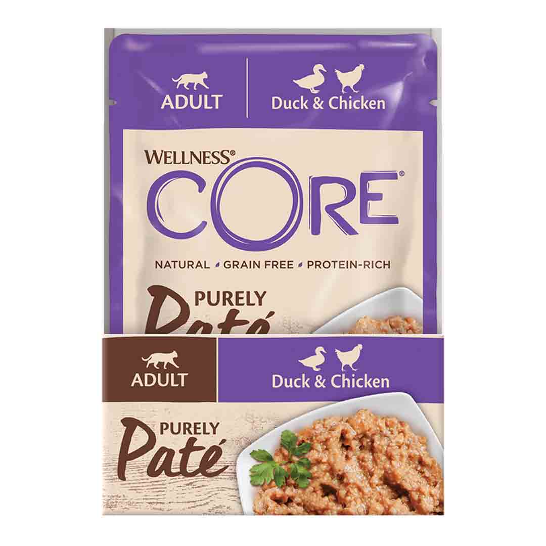 Wellness CORE Purely Paté Adult Duck & Chicken Cat Wet Food 85g