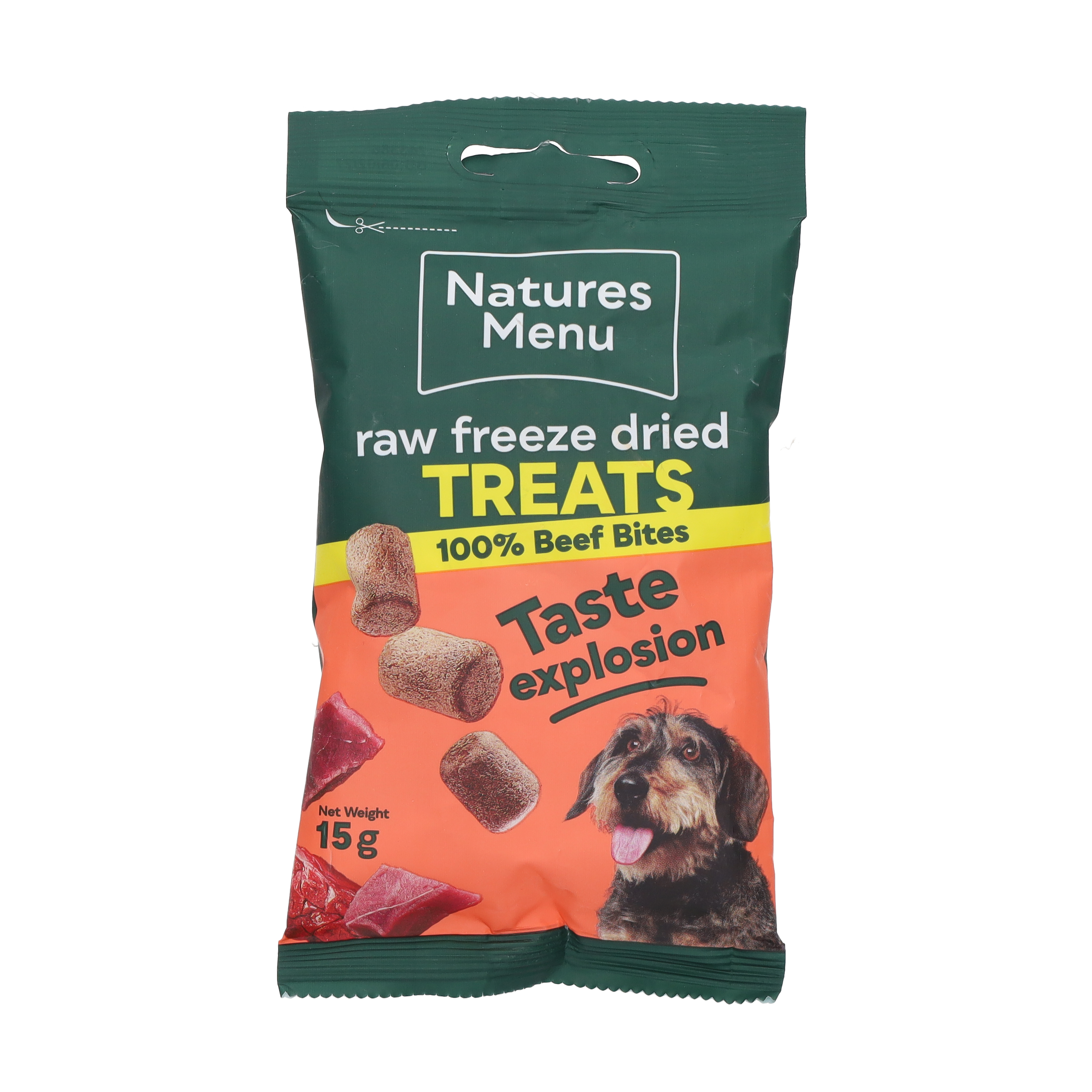 Natures Menu Freeze Dried Bites Beef Raw Dog 15g