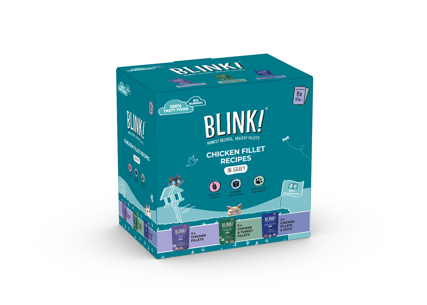Blink! Chicken Selection in Gravy Multipack 8x85g