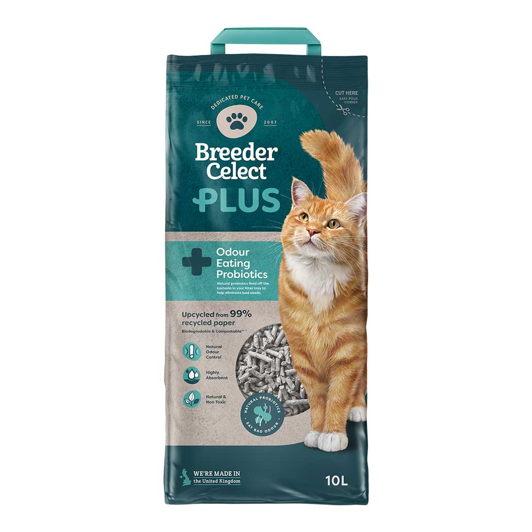 Breeder Celect Plus Probiotic Cat Litter, 10 Litres