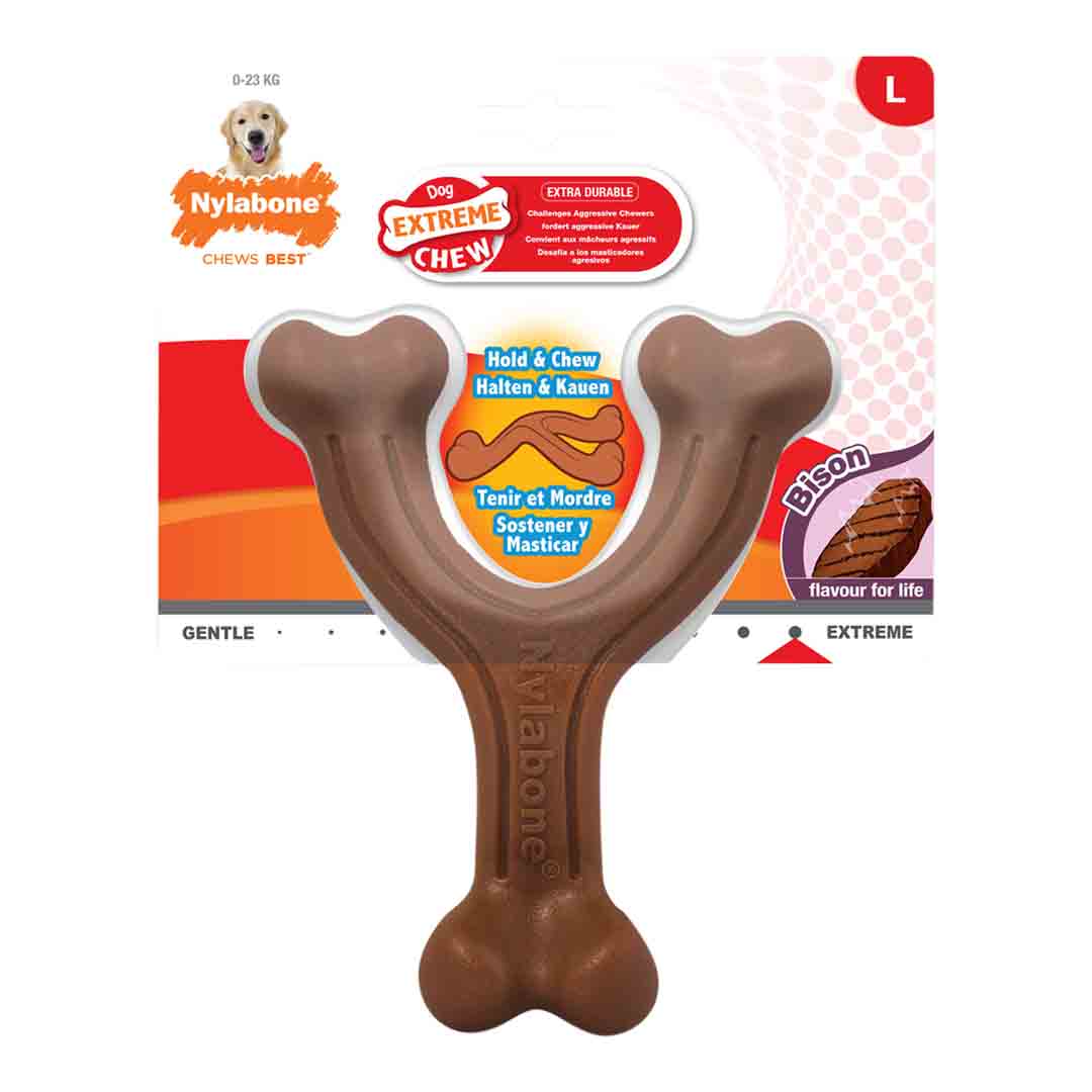 Nylabone Bison Extreme Wishbone Large