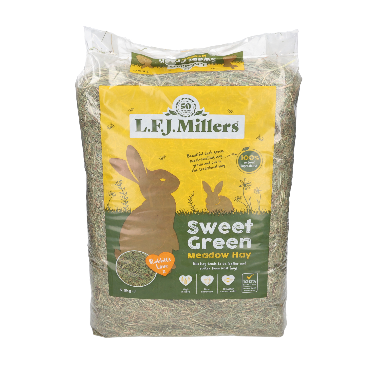 Natures Own Sweet Green Hay, 3.5Kg