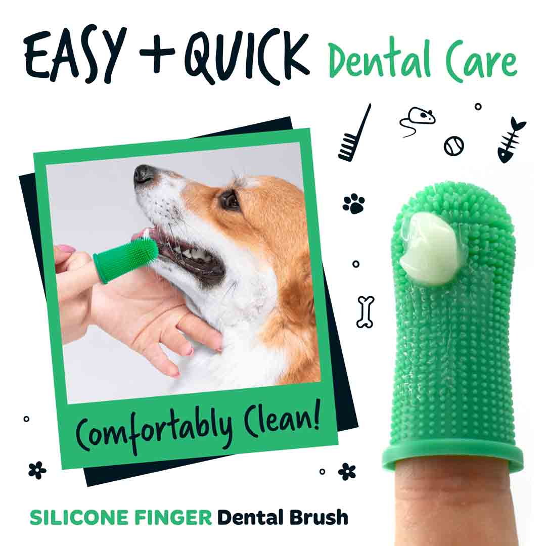 Bugalugs Dog Silicone Finger Dental Brush