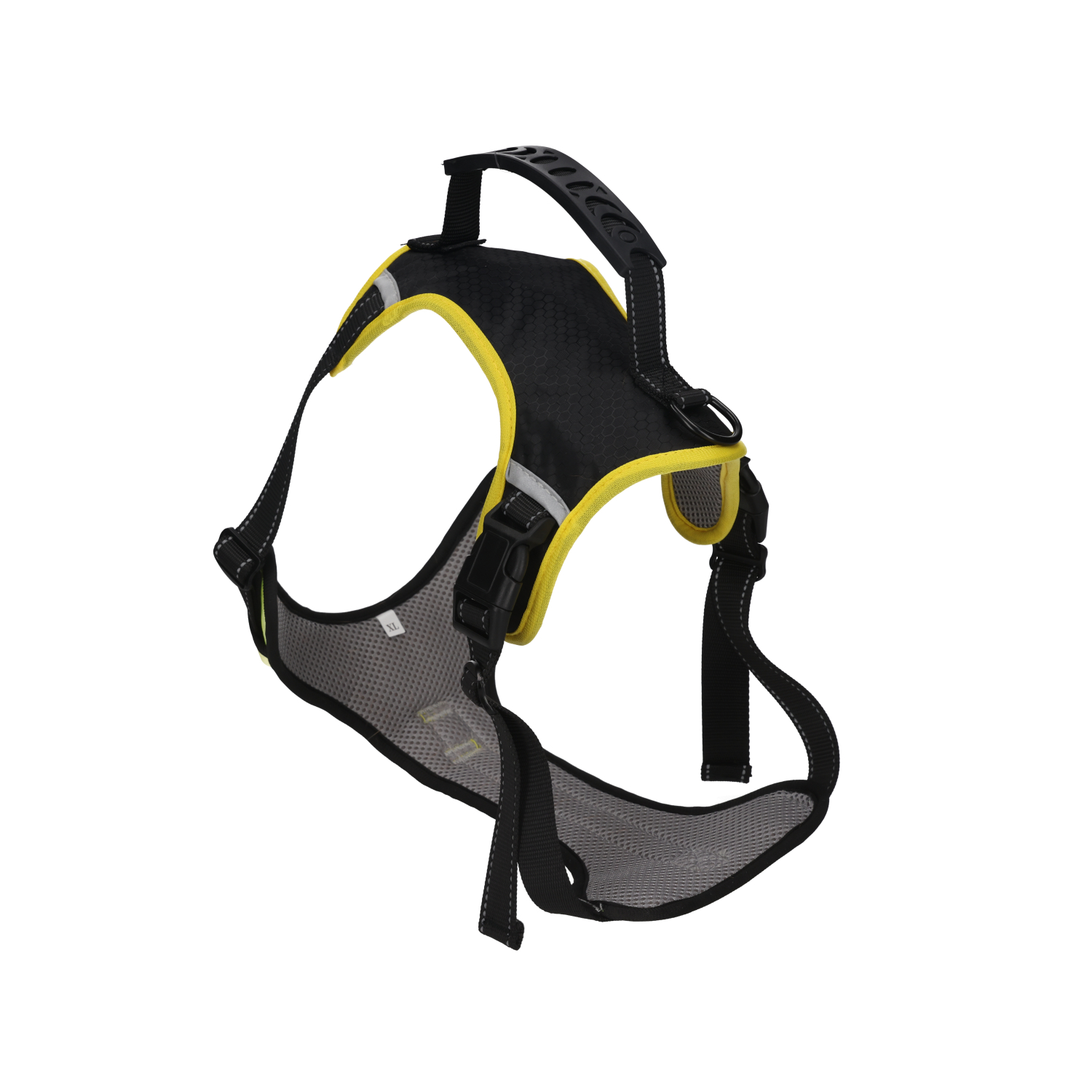 Rufus & Rosie Yellow & Blue Anti-Pull Reflective Dog Harness, Large